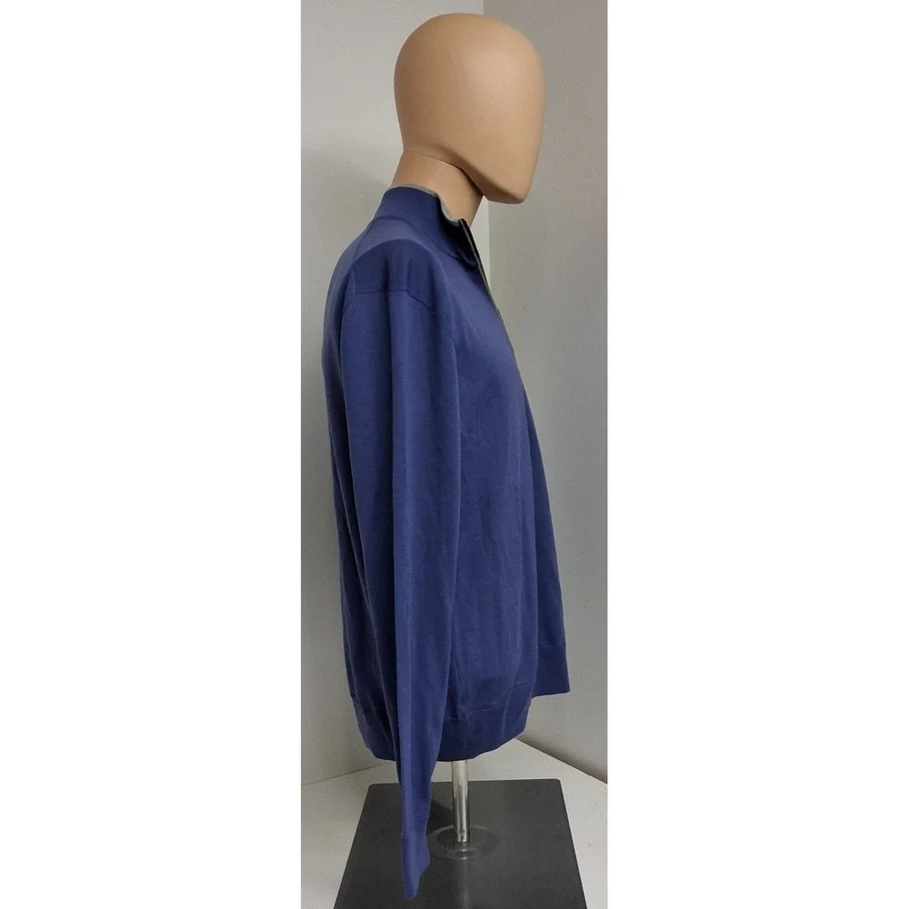 Greyson Saratoga 1/4 zip mens sweater size M purple blue new w/tags long sleeve